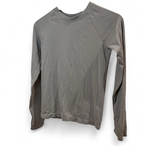 Athleta Momentum Seamless Sparkle Grey Bluff Long Sleeve - Picture 3 of 8